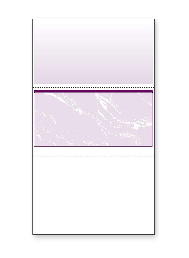 DocuGard Standard Purple Marble Middle High Security Check Paper - Laser/Inkjet Printer Compatible - 11 Security Features - 500 Blank Business Checks (04515) - Image 1