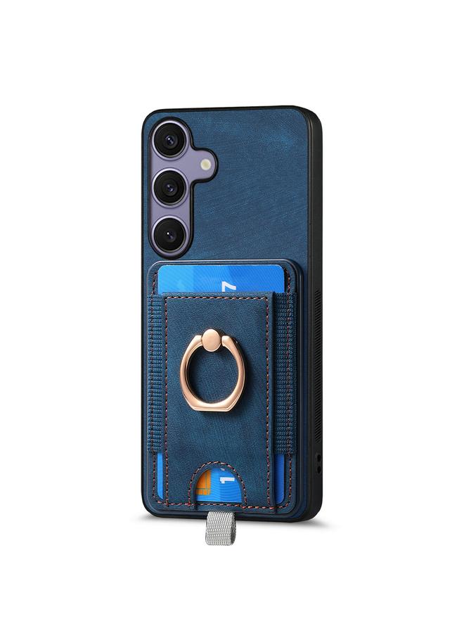 S-TOP Case For Samsung Galaxy S25+ 5G Retro Splitable Magnetic Card Bag Leather Phone Case - Image 2