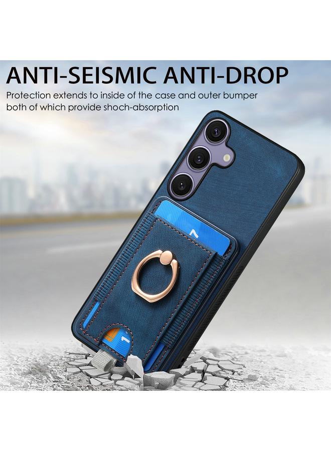 S-TOP Case For Samsung Galaxy S25+ 5G Retro Splitable Magnetic Card Bag Leather Phone Case - Image 5