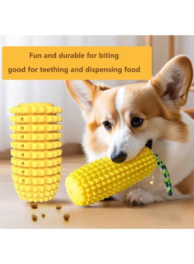 Bukela Dog Chew Toys, Indestructible Tough Durable Squeaky Interactive Dog Toys, Puppy Teeth Chew Corn Stick Toy for Small Meduium Large Breed - Image 1