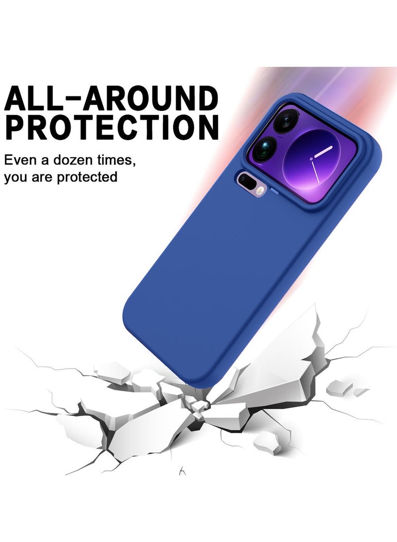 Wtech Xiaomi 17 Pro Max 5G 2025 Soft Liquid Silicone Case Cover (MCRPSN) - Navy Blue - Image 2
