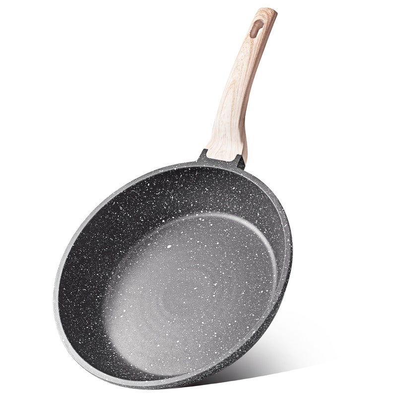 CAROTE Nonstick Frying Pan Skillet,Non Stick Granite Fry Pan Egg Pan Omelet Pans, Stone Cookware Chef's Pan, PFOA Free,Induction Compatible(Classic Granite, 8-Inch) - Image 1