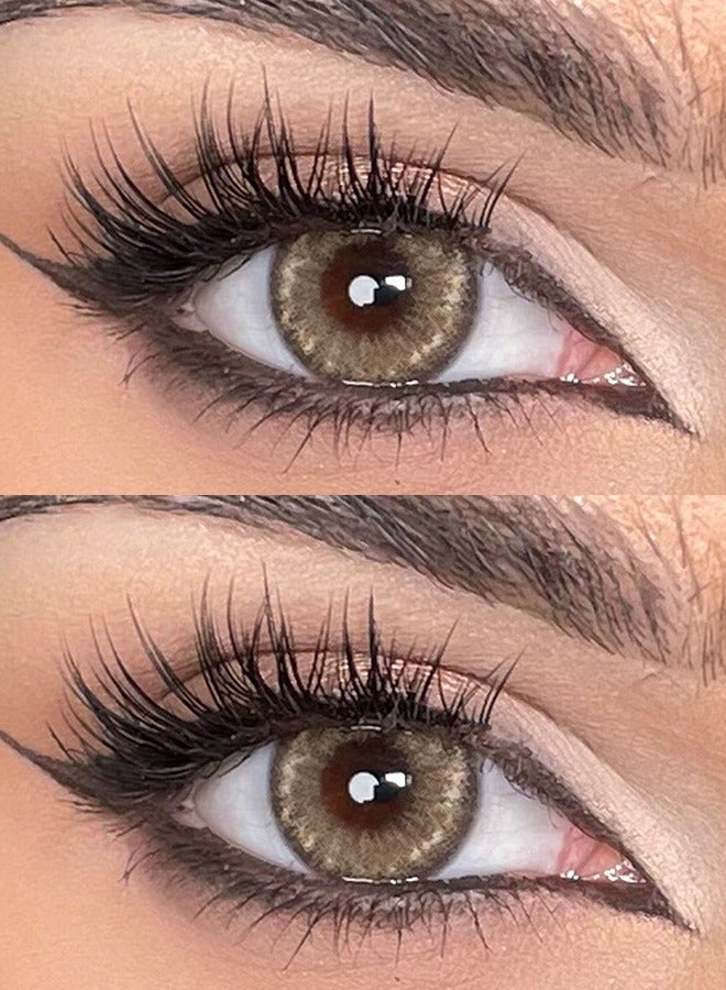 سيدة جديدة عدسات لاصقة ملونة بنية من فريش ليدي للاستخدام السنوي - Image 2