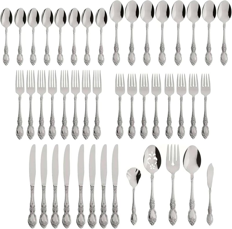 ONEIDA أدوات المائدة ووردزورث 45 قطعة (خدمة لـ 8 أشخاص) - Image 3