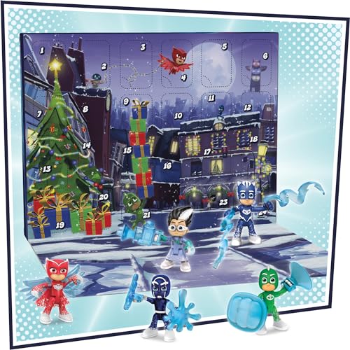 PJMASKS PJ Masks Kids Advent Calendar, 24 Daily Surprise Toys Including PJ Masks Action Figures, Accessories, and Stickers, Countdown Calendar, Ages 3 and Up - Image 5
