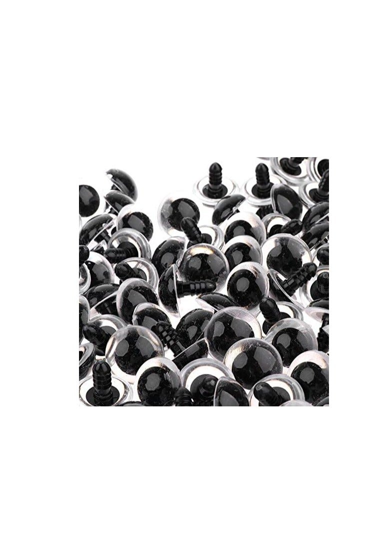 Libra Teddy Bear Eyes Washers Included 8mm Pack Of 10 Black Color - Image 2