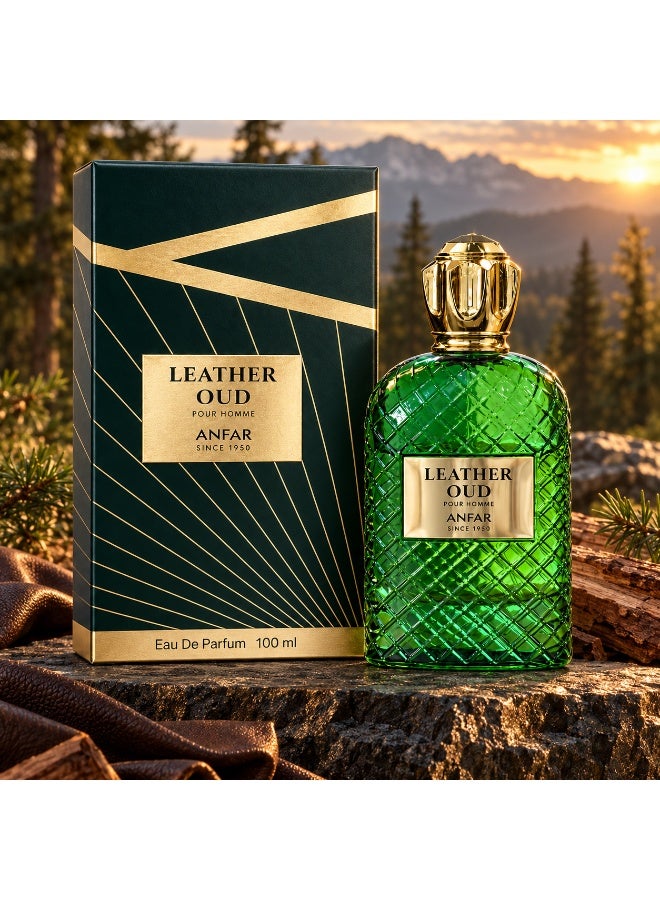 Anfar Leather Oud Eau de Parfum Unisex 100ml - Image 2