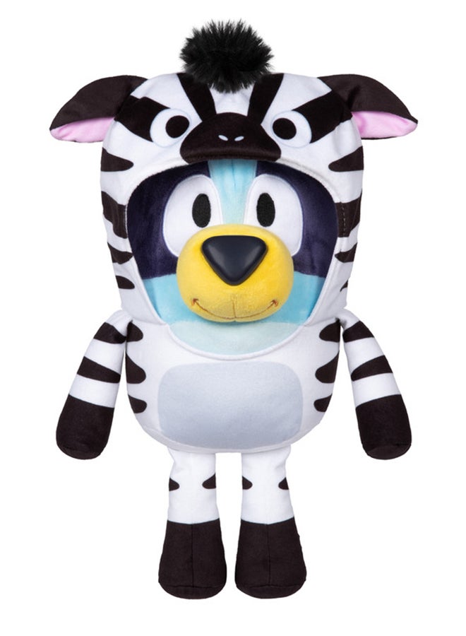 بلوي مجموعة من قطعتين من دمى "سيبلز فيتشر" المحشوة | ألعاب تفاعلية ناطقة، تغني، وتضحك، بملابس داخلية لطيفة بنقشة حمار وحشي وفهد | مجموعة هدايا للأطفال - Image 5