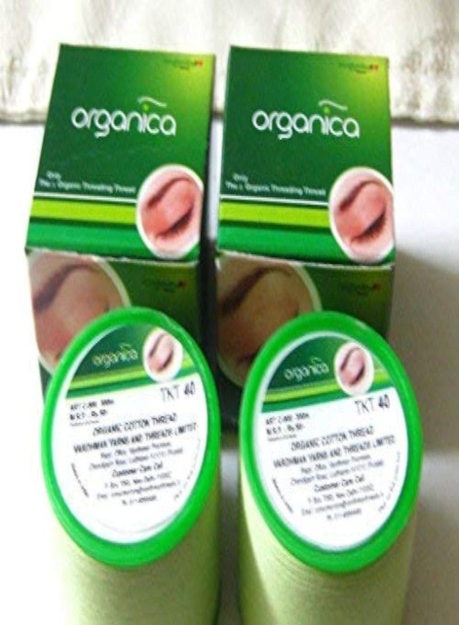 Husky Quality Our Priority Eyebrows Thread (Sadar Shop) 2 Spool Organica Eyebrow Cotton Threading Threads Antiseptic Facial Hair Remover (C-900) - Image 1