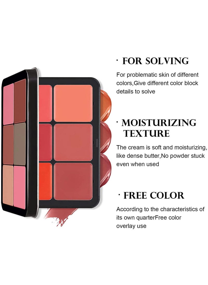 Ministar 24 Shade Powder Blush With Cream Foundation Palette Box Multicolour  - Image 2