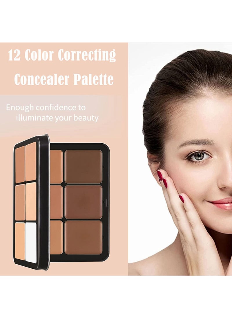 Ministar 24 Shade Powder Blush With Cream Foundation Palette Box Multicolour  - Image 3