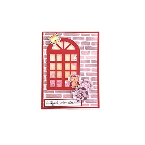 AHTOLS Window Cutting Dies, House Window Die Cuts Metal Embossing Stencils Template Mould for Card Scrapbooking and DIY Craft Album Paper Card Decor - Image 3
