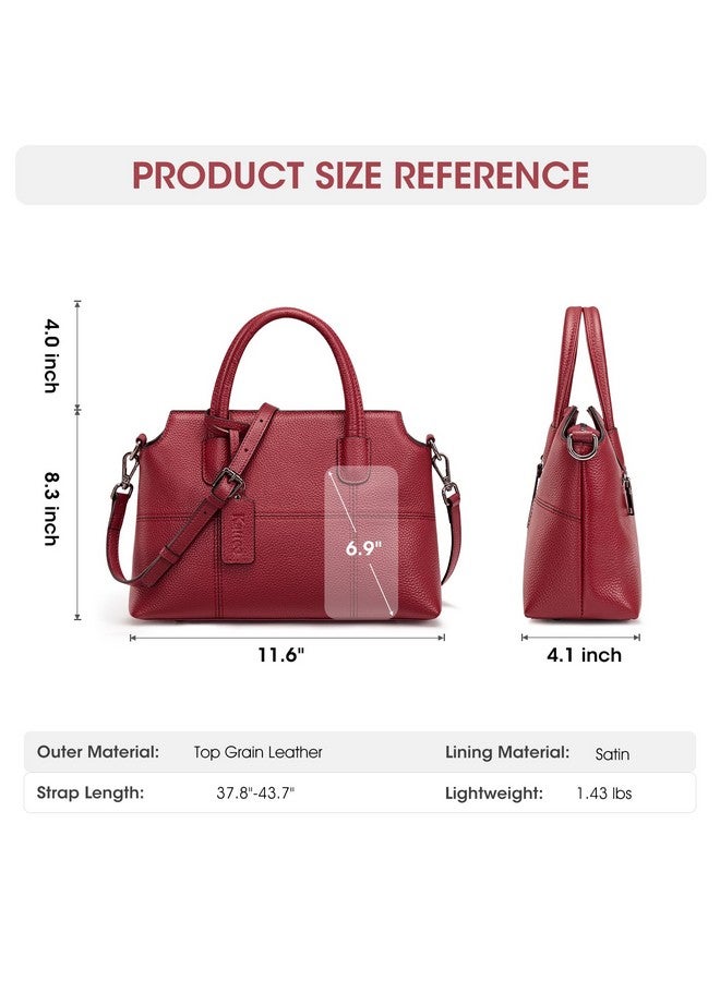 Kattee Kattee Genuine Leather Handbags for Women, Soft Hobo Satchel Shoulder Crossbody Bags Ladies Purses - Image 2