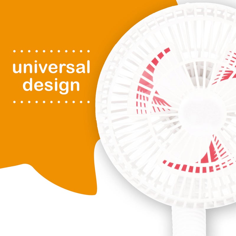 Diono Stroller Fans, Pack of 2 Clip On Baby Safe Stroller Fans with Flexible Neck for Perfect Angle, Universal Fit with Most Strollers - Image 2