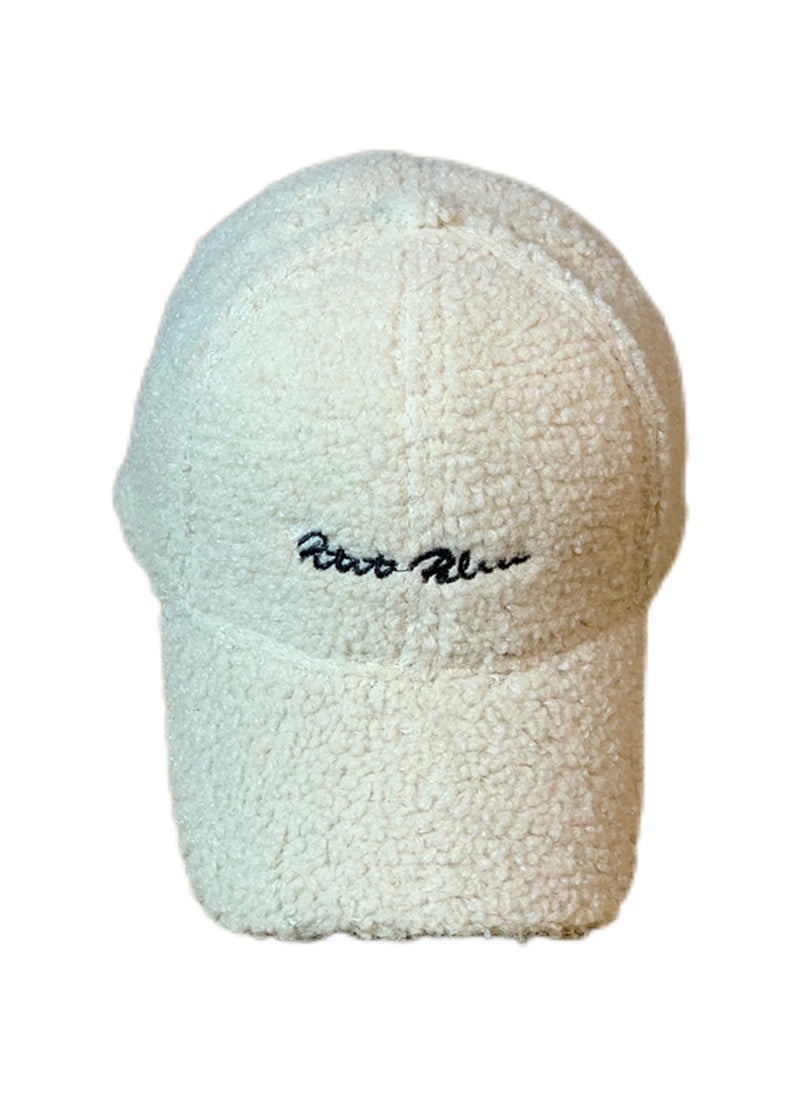 Generic - Ladies Fashion Plush Baseball Cap Winter Black - Image 1