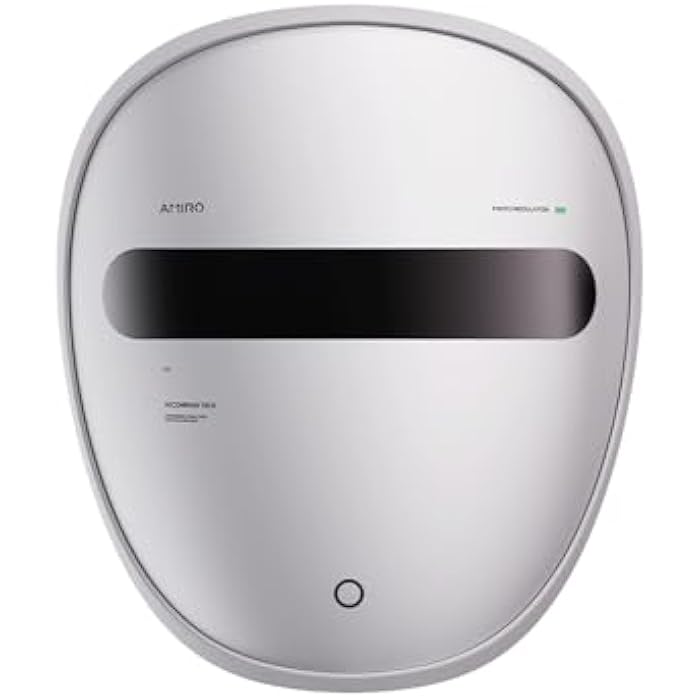 AMIRO قناع الوجه AMIRO Spectra للعلاج بالضوء 5 في 1، مع ضوء أزرق، أحمر، أخضر، أصفر، وأشعة تحت الحمراء، 3 أوضاع للبشرة الدهنية، المعرضة لحب الشباب، والمترهلة، العناية بالبشرة للوجه، فضي - Image 1