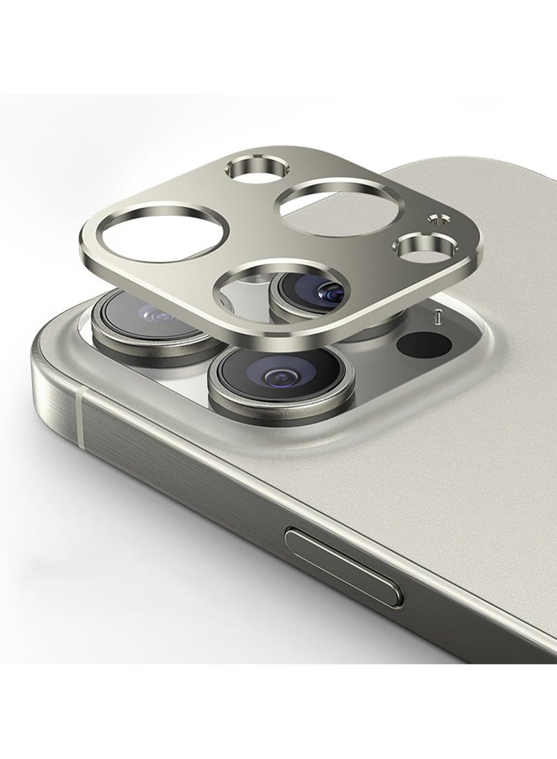 ELTRAZONE Camera Lens Protector for iPhone 15 Pro/15 Pro Max, [2 Pack] [Anti-Fall] [Not fall off] 360°Protection Camera Lens Protector Ring Cover -Gold - Image 1