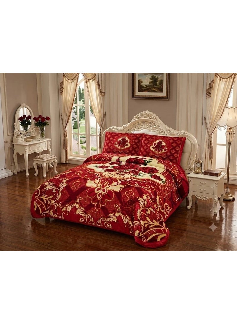 MAARYA MOON BED COVER 4PCS SET KING SIZE SUPER SOFT EMBOSSED - Image 2