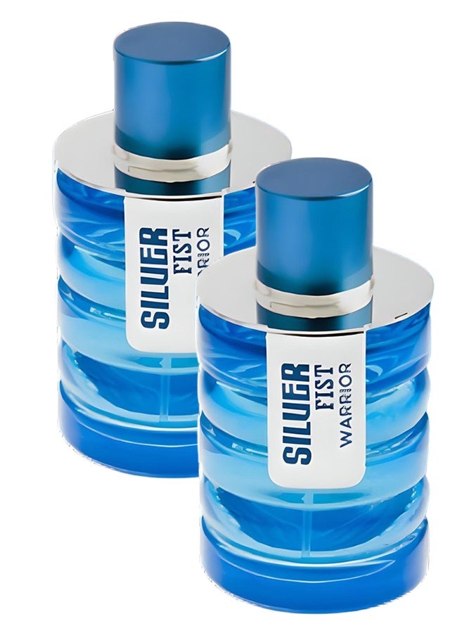 كرياشن لاميس 2 قطع عطر واريور سيلوير فيست للرجال 100 مل - Image 1