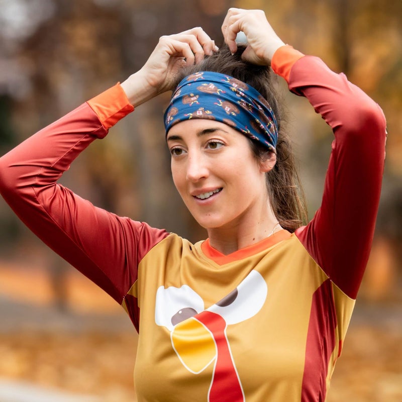 Gone For a Run RokBAND Multi-Functional Holiday Running Neck Gaiter or Headband | Thanksgiving Turkey Trot Styles - Image 2