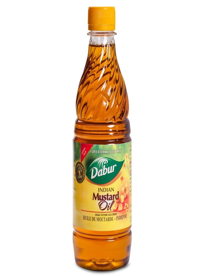 Dabur زيت الخردل دابر كاتشي غاني - زيت للعناية بالبشرة والشعر، زيت مضغوط على البارد لتدليك الجسم، زيت خردل من الدرجة العلاجية، زيت طبيعي من بذور الخردل، زيت خردل غير مكرر (500 مل) - Image 1