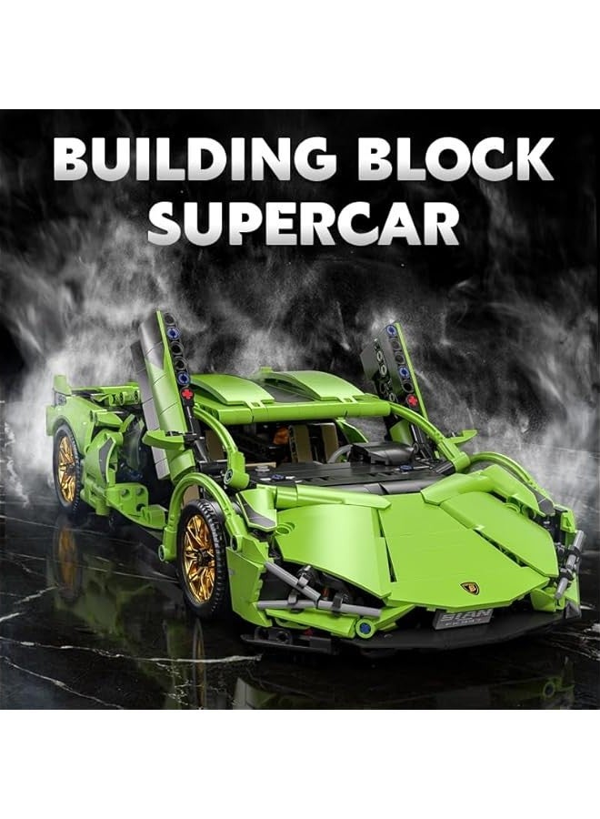 Sport Race Car Building Block Sets for Adults,Racing Supercar Collectible 1:14 Model Scale Construction Toy Gifts for Boys Men Teens Car Fans 8+ 8-12 12 13 14 14+(1290 PCS) - Image 2