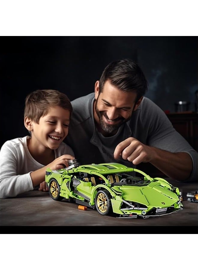Sport Race Car Building Block Sets for Adults,Racing Supercar Collectible 1:14 Model Scale Construction Toy Gifts for Boys Men Teens Car Fans 8+ 8-12 12 13 14 14+(1290 PCS) - Image 5