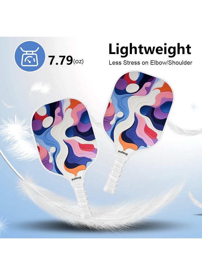 Proberos® Pickleball Paddles Set, with 4 Balls & Portable Racquet Bag, Fiberglass Lightweight Racket with Cushion Comfort Grip for Kids & Adults Outdoor Family Game Pickleball Paddles Gift for Kids - Image 3