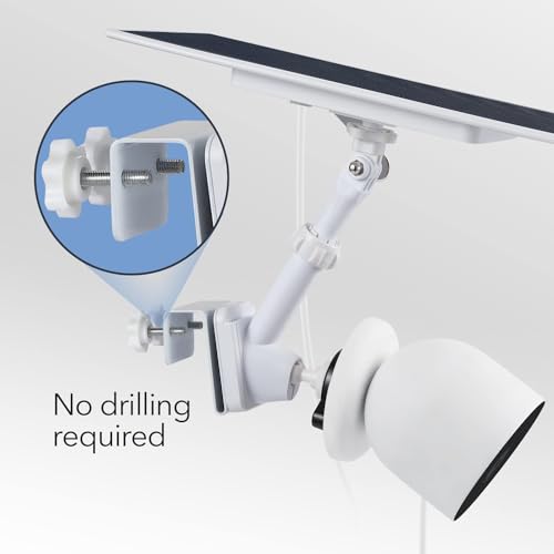 Wasserstein Gutter Mount for Google Nest Cam (Battery) & Solar Panel (Camera & Solar Panel NOT Included) - Image 4