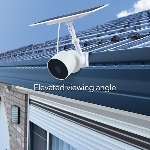 Wasserstein Gutter Mount for Google Nest Cam (Battery) & Solar Panel (Camera & Solar Panel NOT Included) - Image 3