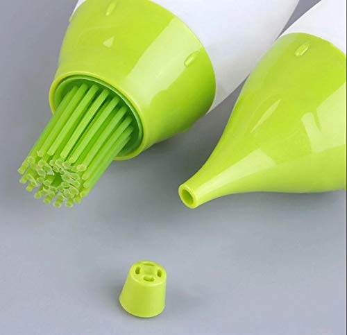 HPK Chefs Bottle Kit Combo Consist of Squeeze SauceKetchup Bottle Oil Brush Pourer Bottle with Measuring remarks 2Pcs Set 160ml - Image 3