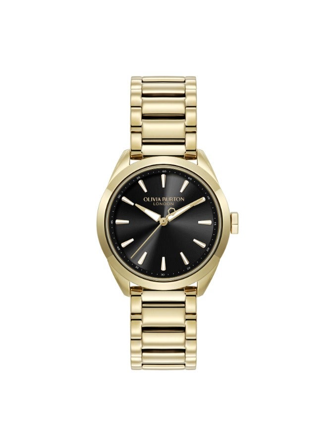 OLIVIA BURTON Round Analog Women'S Ionic Plated Thin Gold Steel Case  Watch - Image 1