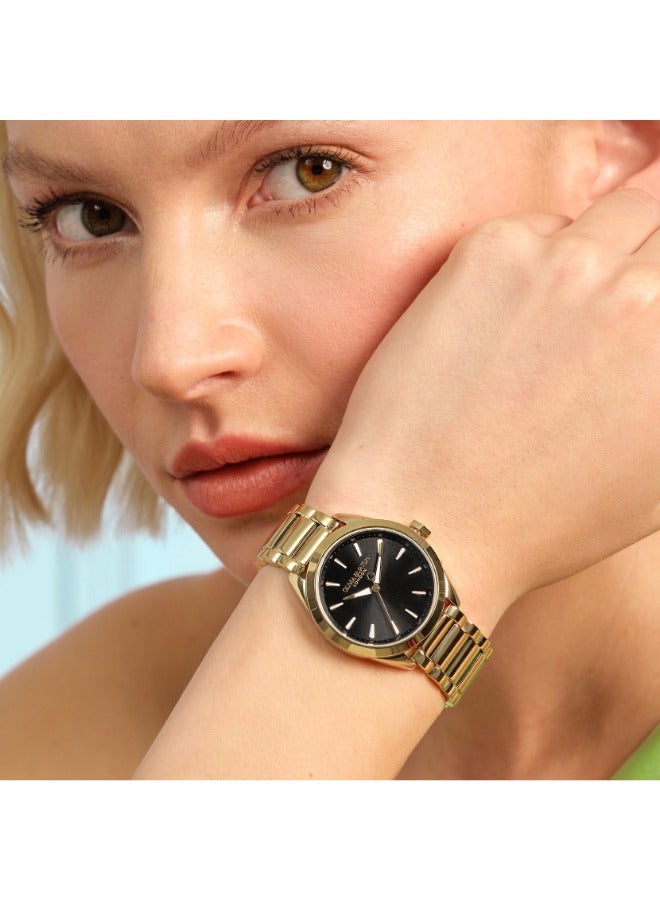 OLIVIA BURTON Round Analog Women'S Ionic Plated Thin Gold Steel Case  Watch - Image 3