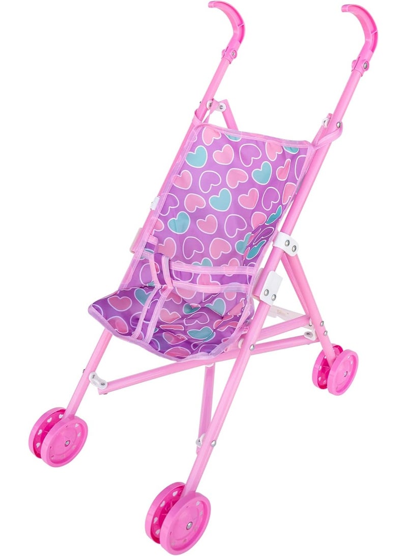 عمورة Baby Amoura Hayati My First Baby Doll & Stroller Set | 14-Inch Soft Body Interactive Sound Doll with Foldable Pram | Pretend Play Toys | Ages 3+ - Image 4