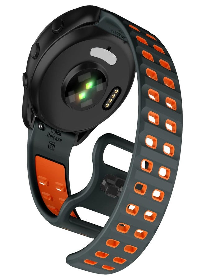 ISABAKE Watch Strap for Forerunner 265/Forerunner 255 Music/Coros Pace 3/Coros Apex 2 Pro, 22mm Silicone Quick Release Replacement Band, 22mm - Image 1