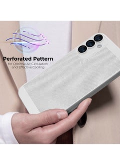 Heat Dissipation Case with Built in Camera Lens Protector Slim Fit Breathable Cooling Anti Fingerprint Hard PC Back Shockproof Cover For Samsung Galaxy A05 (White) - pzsku/Z676CC9948F664851F4E5Z/45/_/1716054790/bc9284da-7739-4f64-8eee-f9b8536318c3