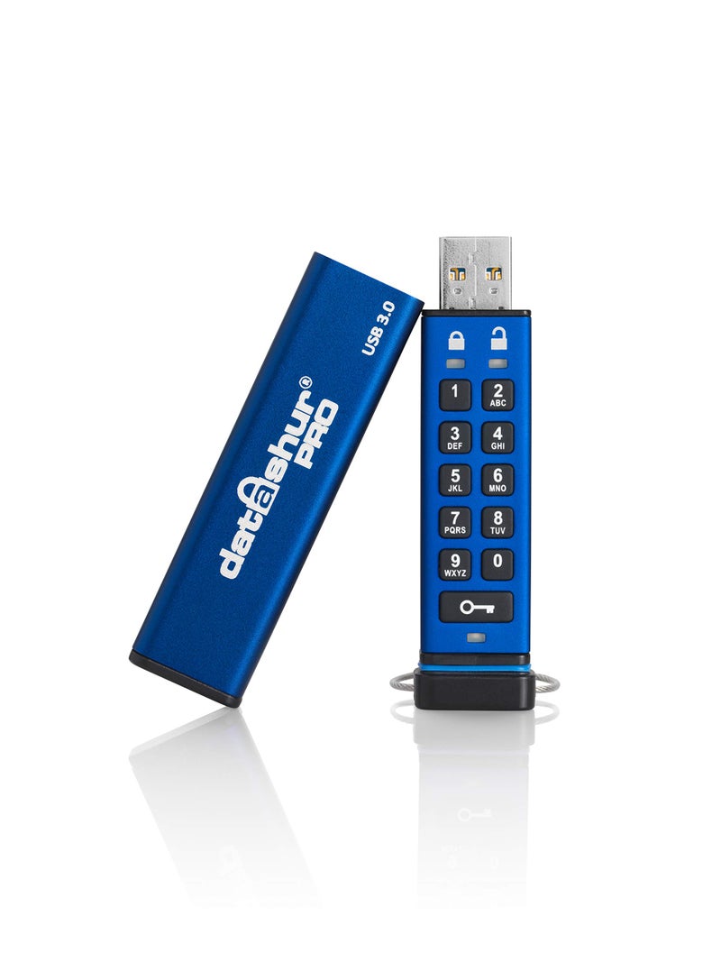 iStorage datAshur PRO 32 GB | Encrypted USB Memory Stick | FIPS 140-2 Level 3 Certified | Password protected | Dust/Water Resistant | IS-FL-DA3-256-32 - Image 1