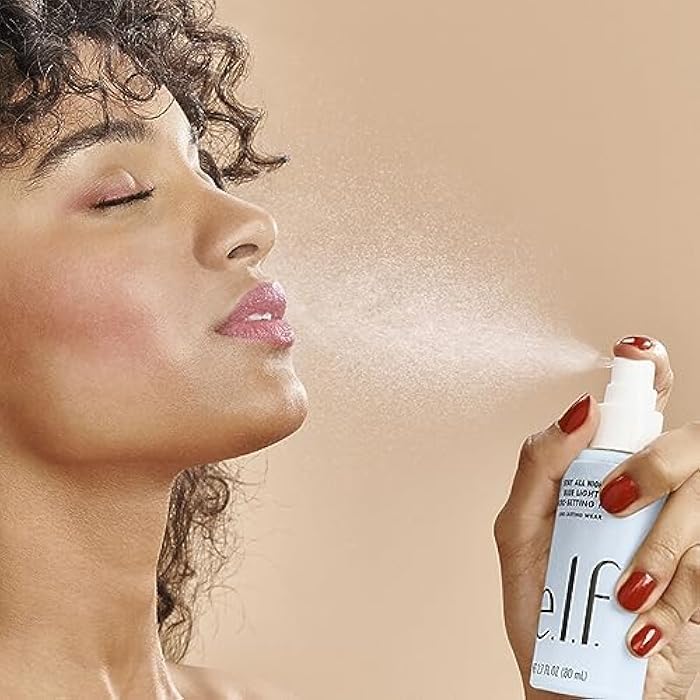 elf e.l.f. Stay All Night Blue Light Micro-Setting Mist, Setting Spray & Skin Refresher For A Matte Finish, Reduces Blue Light Transmission, 2.7 Fl Oz - Image 3