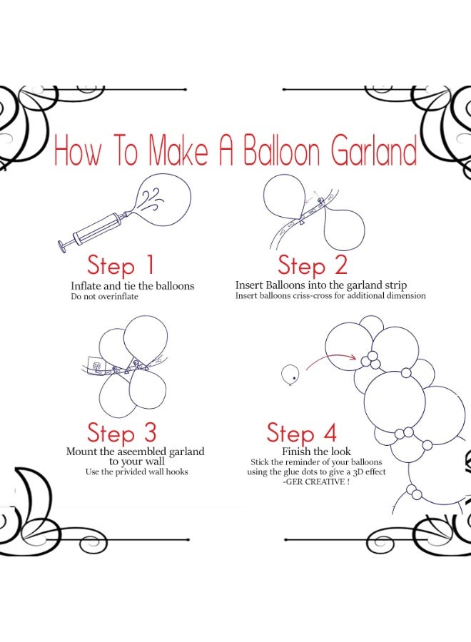 116pcs البالونات السوداء البيضاء الممتازة مجموعة مع البالونات الذهبية واللهجات المتلمعة - مثالية لتزيين حفلة عيد الميلاد ، البالونات المجمعة في أحجام 5/10/12/18 بوصة ، البالونات المتلمعة الذهبية ، أداة ربطة البالون والشريط المضمنة - مثالية للبالونات الحفلية ، البالونات عيد الميلاد والاحتفالات بالحدث - Image 5