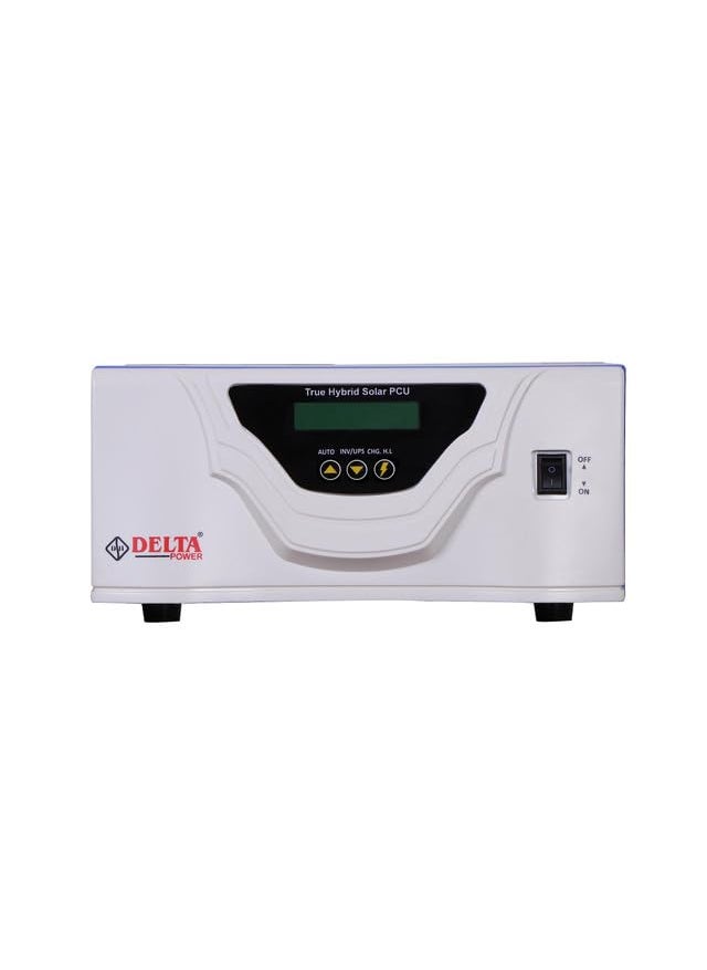 DELTA POWER DELTA POWER 1KVA 1000VA 60A Hybrid Solar Inverter Fully Automatic PCU Solar NonSolar Support Lithium Battery Highly CONFIGURABLE with INBUILT STABILIZER Pure Sine Wave Inverter  - Image 1