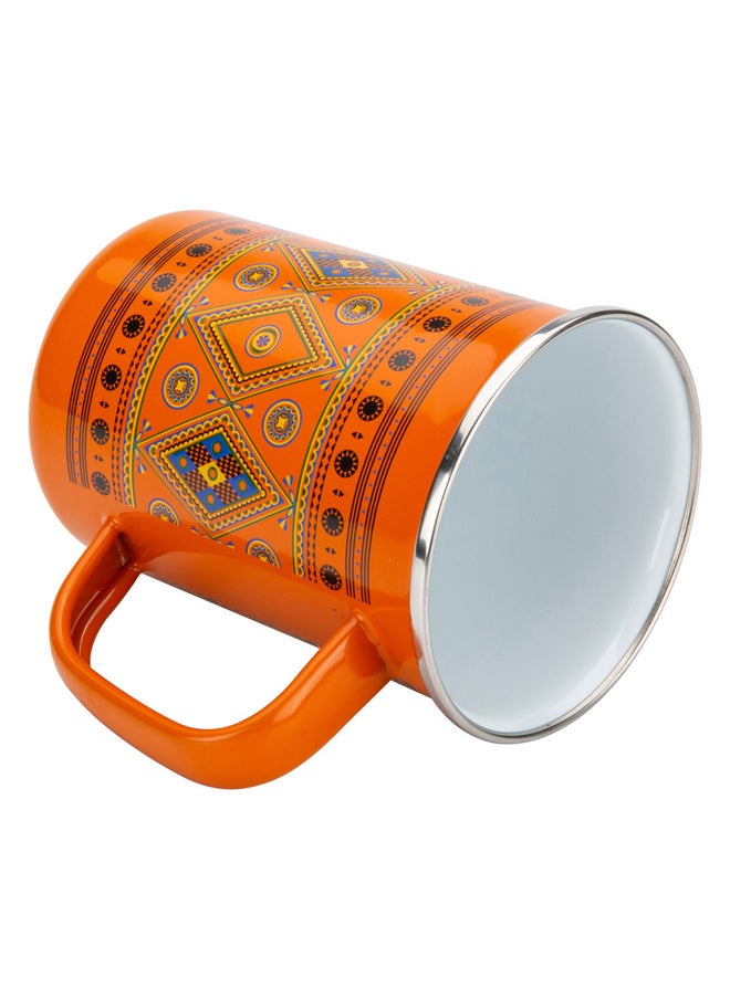 AL SANIDI Najdi inscription cup, Coffee cup for trips and travel, Orang, 600 ml  - Image 3