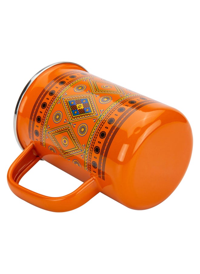 AL SANIDI Najdi inscription cup, Coffee cup for trips and travel, Orang, 600 ml  - Image 4