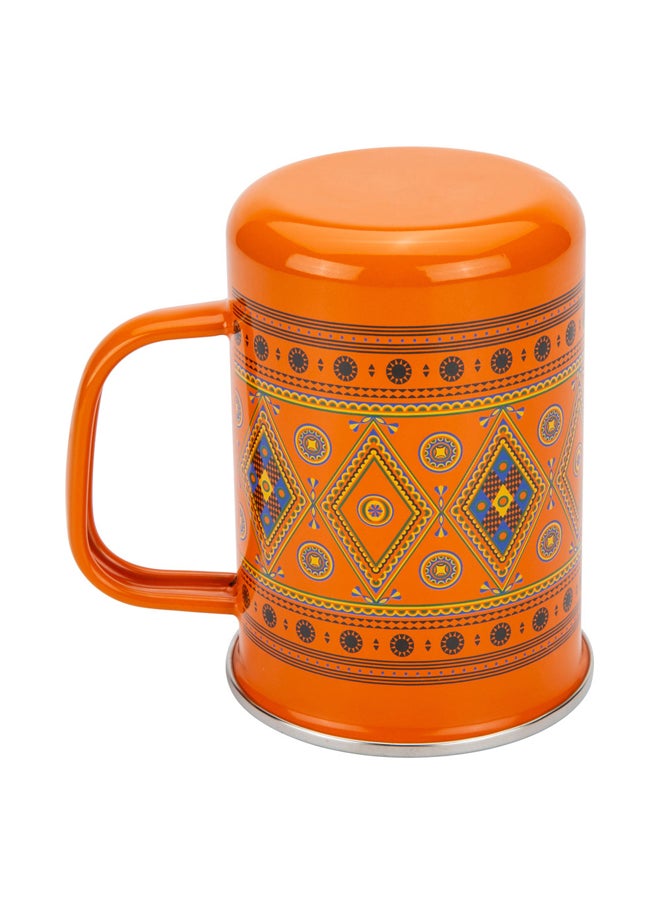 AL SANIDI Najdi inscription cup, Coffee cup for trips and travel, Orang, 600 ml  - Image 2