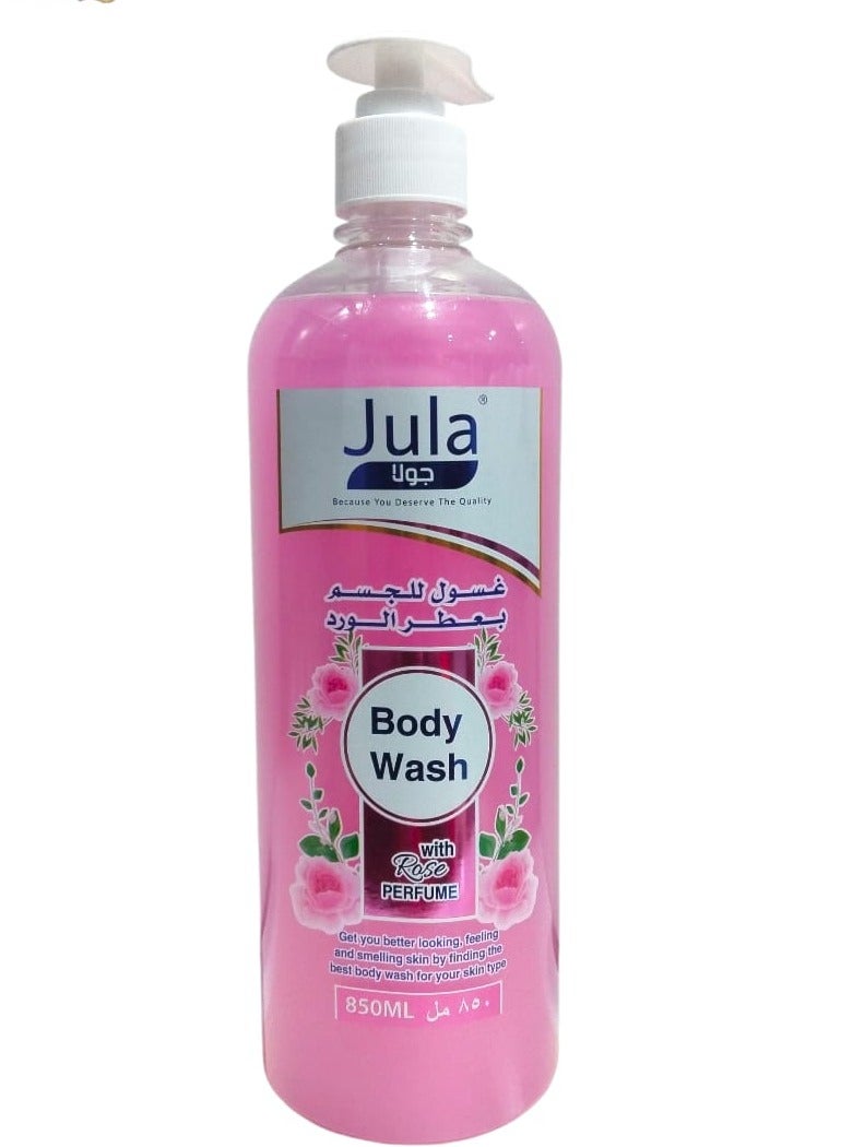 Rose-scented body wash - 850ml