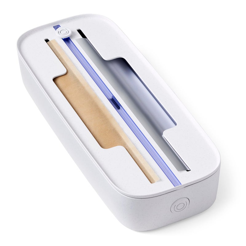 YouCopia StoraRoll Wrap Dispenser 2-in-1, Drawer Organizer for Foil, Plastic Wrap, Parchment and Wax Paper with Safety Cutters and Labels for Kitchen Organization - Image 1