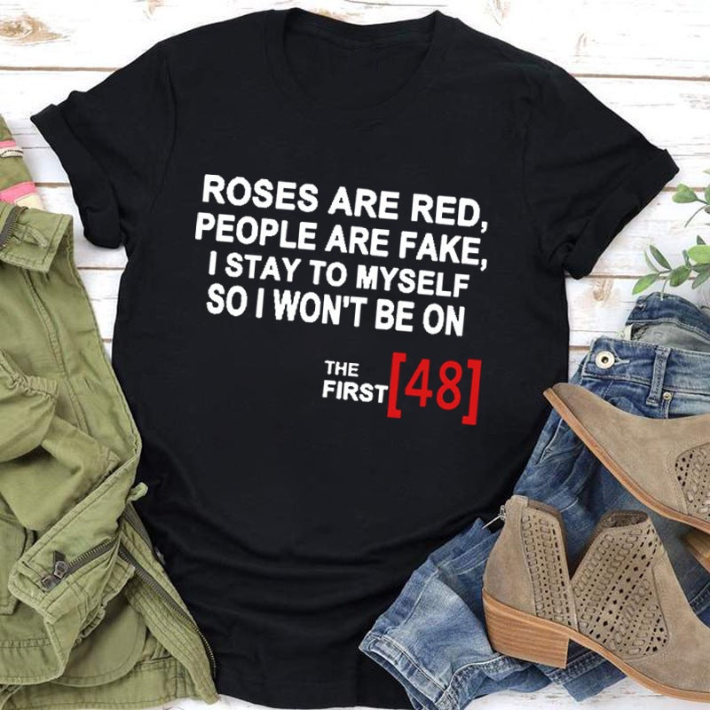 [Pictures can be ordered *] [cross-border] couple men's and women's short-sleeved T-shirt - Image 1