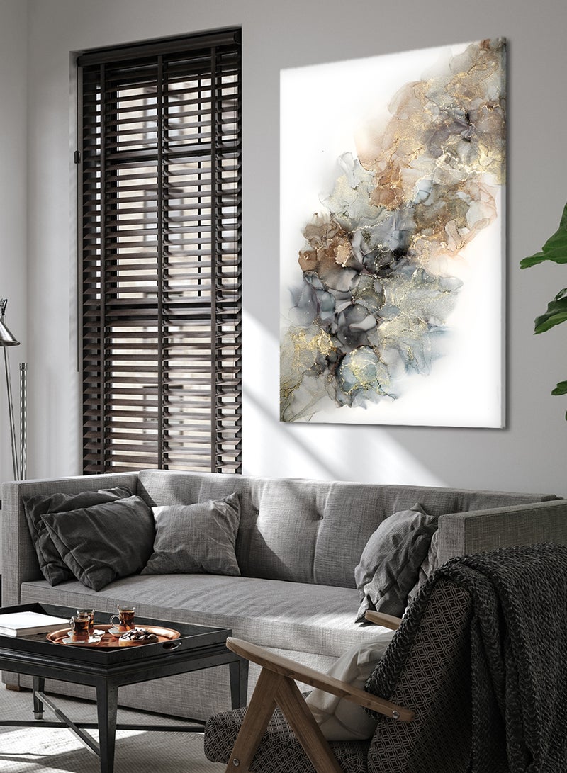 LOWHA Canvas Wall Art Stretched Over Wooden Frame with Abstract Painting - Image 3