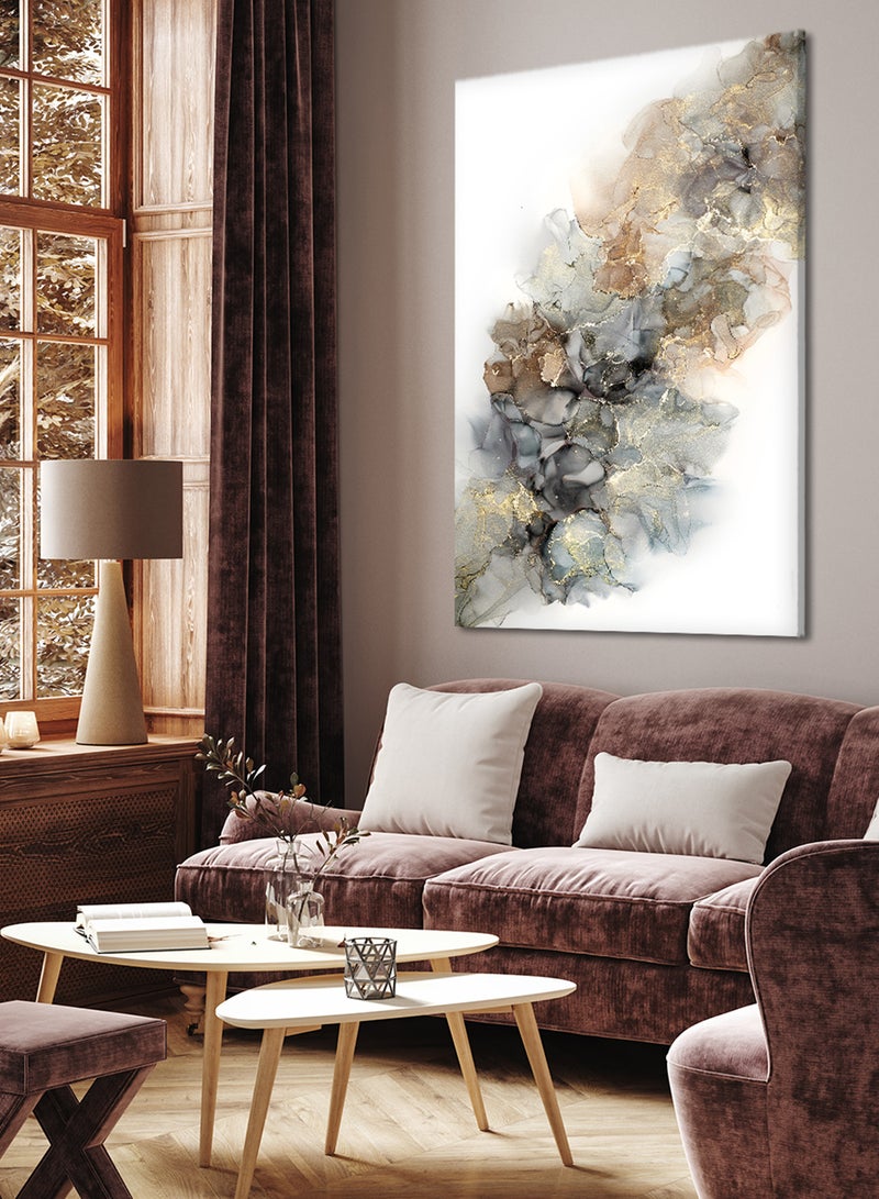 LOWHA Canvas Wall Art Stretched Over Wooden Frame with Abstract Painting - Image 2