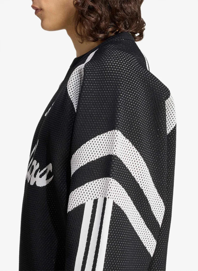 Adidas BLACK/WHITE House Of Tiro Knitted T-Shirt for Men | Best Price UAE