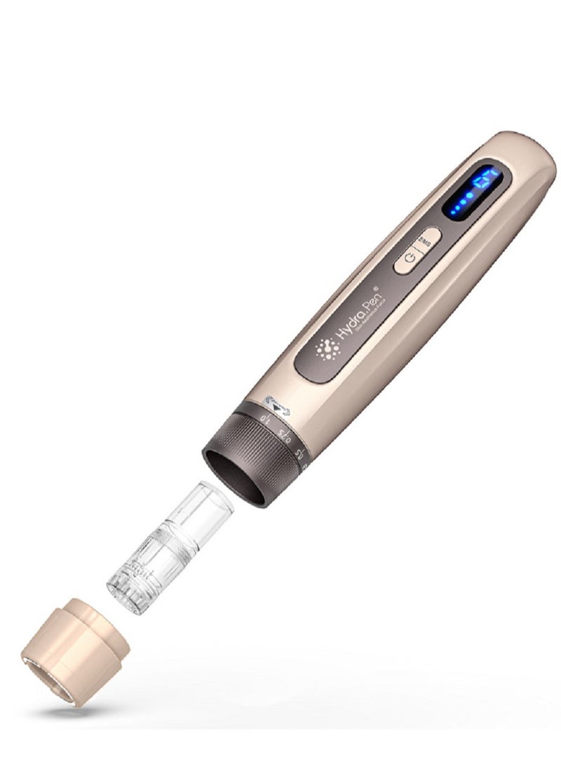 hydra Hydra.pen H5 Professional EMS Microneedle Dr.pen Pen with 2pcs 12Pin Replacement Cartridges(Gold)  - Image 3